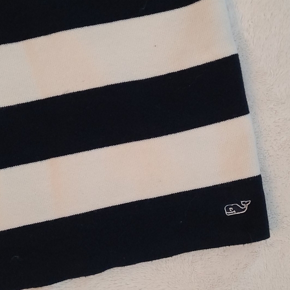 Vineyard Vines Sweater Dress Stripes Blue and White Size XS - Picture 3 of 8